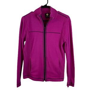 Jones New York Sport Women's Full Zip Jacket Stretch Small Pink